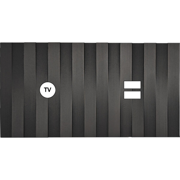 Façade Empreintes LIGNE Canon de Fusil Double Horizontale Prise TV Chargeur USB - Modelec - 255474M-E5