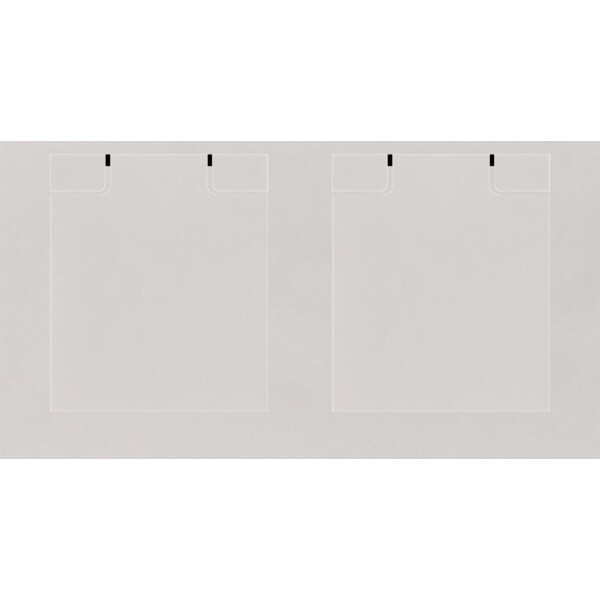 Façade Empreintes PLAN Blanc Simple Prise Schuko à clapet, magnétique - Modelec - 260471M-E0CLK