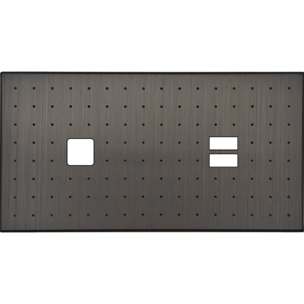 Façade Empreintes POINT Canon de Fusil Double Horiz 1 bouton carré Chargeur USB - Modelec - 275474M-E4