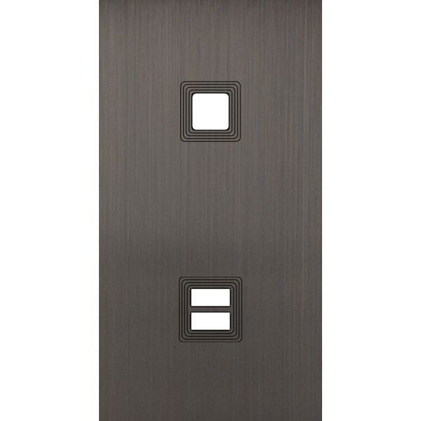 Façade Empreintes VOLUME Canon de Fusil Double Verti 1 bouton carré Chargeur USB - Modelec - 293474M-E1