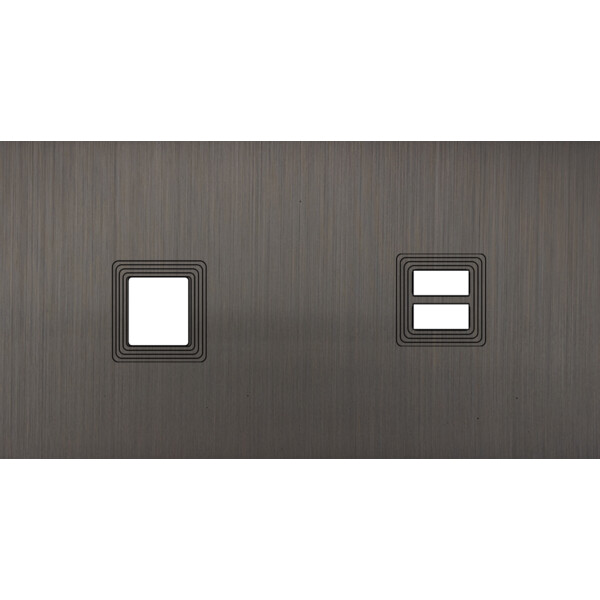 Façade Empreintes VOLUME Canon de Fusil Double Horizontale 1 Média Chargeur USB - Modelec - 298474M-E1