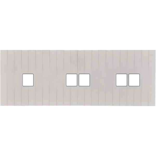 Façade Empreintes LIGNE Blanc Triple Horizontale 1 Média 2 Média 2 Média - Modelec - 322471M-E5