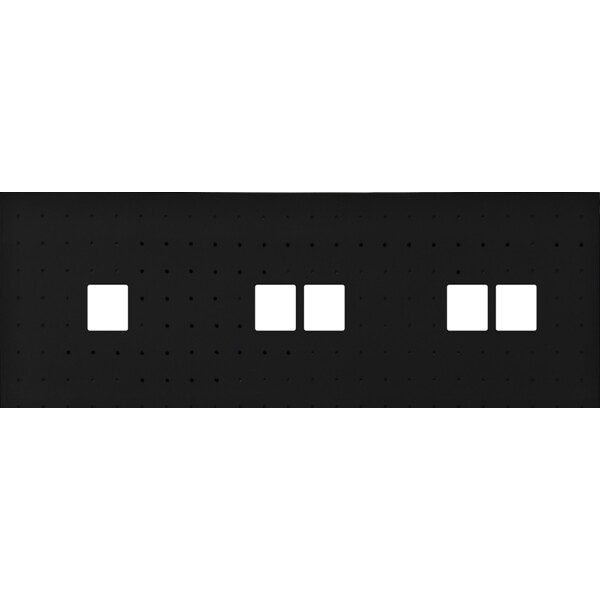 Façade Empreintes POINT Noir Triple Horizontale 1 Média 2 Média 2 Média - Modelec - 322472M-E4