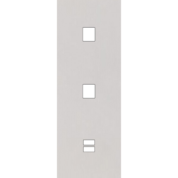 Façade Empreintes PLAN Blanc Triple Verticale 1 Média 1 Média Chargeur USB - Modelec - 380471M-E0