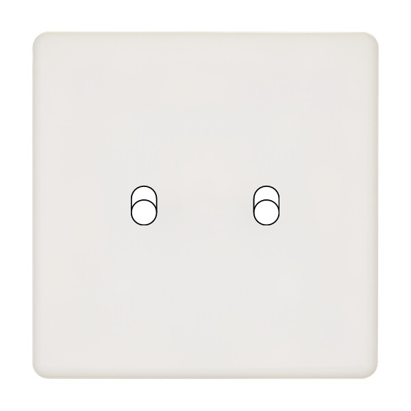 Façade Hikari Blanc Soft s 2 basculeurs (132481) - Modelec - 132481