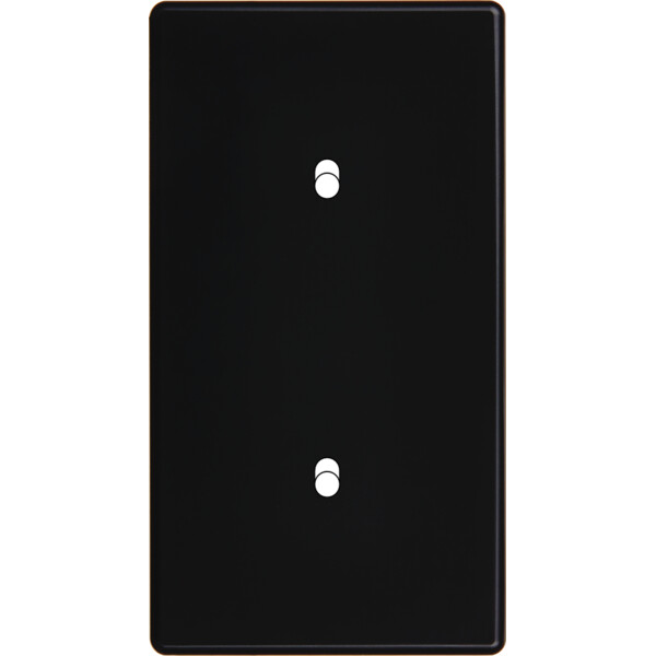 Façade Hikari noir soft touch double verticale 1 basculeur 1 basculeur (152-482) - Modelec - 152482