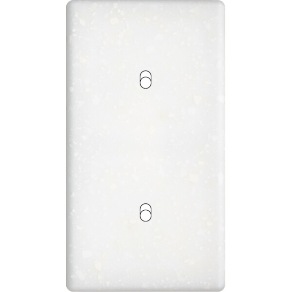 Façade Hikari terrazzo blanc double verticale 1 basculeur 1 basculeur (152-485) - Modelec - 152485