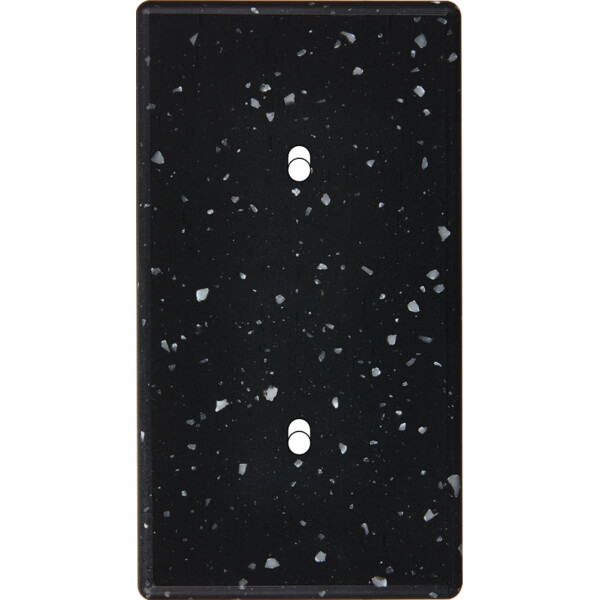 Façade Hikari terrazzo noir double verticale 1 basculeur 1 basculeur (152-486) - Modelec - 152486