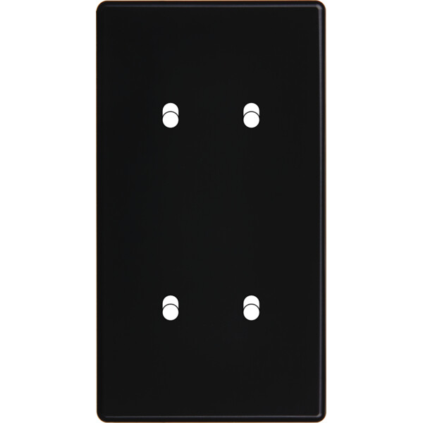 Façade Hikari noir soft touch double verticale 2 basculeurs 2 basculeurs (154-482) - Modelec - 154482