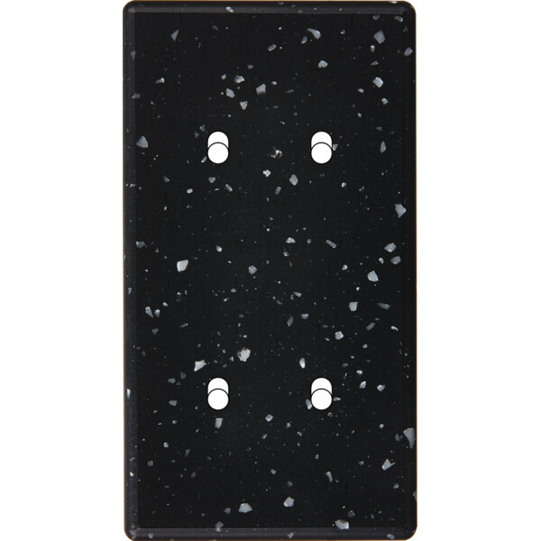 Façade Hikari terrazzo noir double verticale 2 basculeurs 2 basculeurs (154-486) - Modelec - 154486