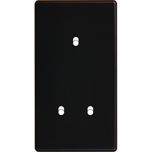 Façade Hikari noir soft touch double verticale 1 basculeur 2 basculeurs (155-482) - Modelec - 155482