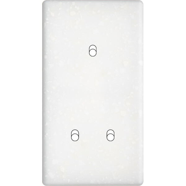 Façade Hikari terrazzo blanc double verticale 1 basculeur 2 basculeurs (155-485) - Modelec - 155485