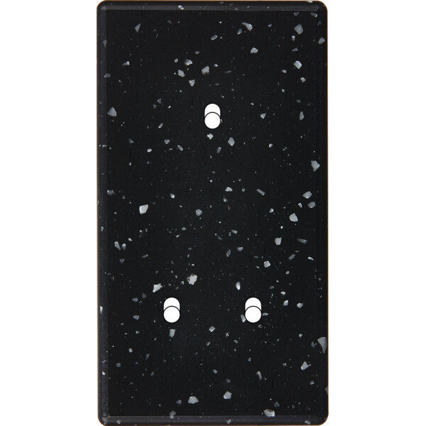Façade Hikari terrazzo noir double verticale 1 basculeur 2 basculeurs (155-486) - Modelec - 155486