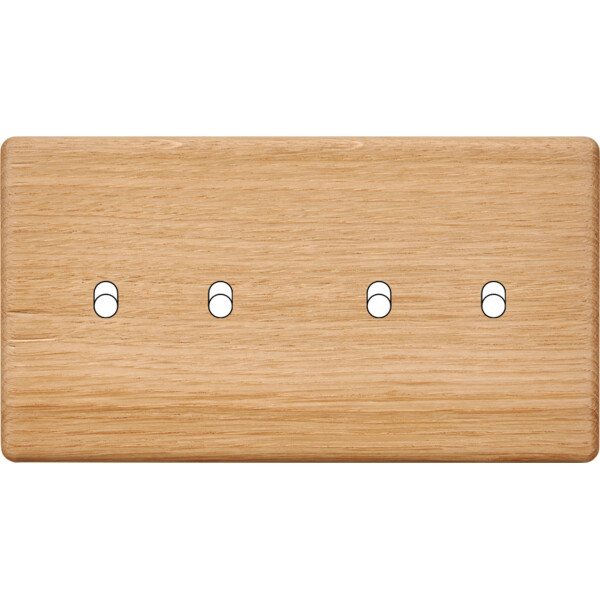 Façade Hikari chene clair double horizontale 2 basculeurs 2 basculeurs (174-491) - Modelec - 174491