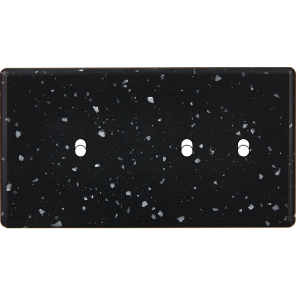 Façade Hikari terrazzo noir double horizontale 1 basculeur 2 basculeurs (177-486) - Modelec - 177486