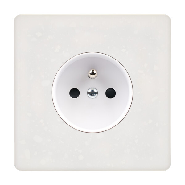 Façade Hikari Blanc Terrazzo simple PC (190485) - Modelec - 190485