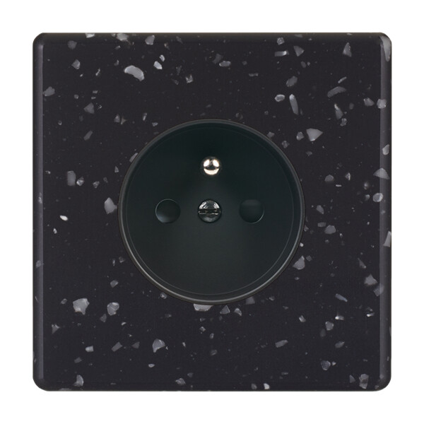 Façade Hikari Noir Terrazzo simple PC (190486) - Modelec - 190486