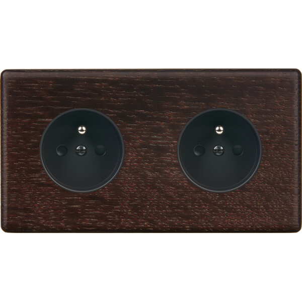 Façade Hikari chene fonce double horizontale 1 PC 1 PC (260-492) - Modelec - 260492