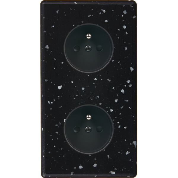 Façade Hikari terrazzo noir double verticale 1 PC 1 PC (280-486) - Modelec - 280486
