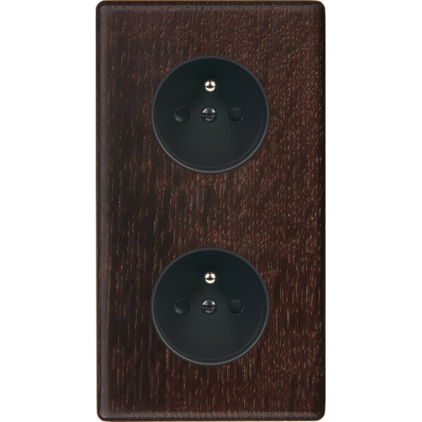 Façade Hikari chene fonce double verticale 1 PC 1 PC (280-492) - Modelec - 280492