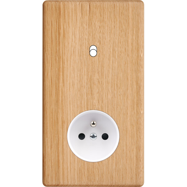 Façade Hikari chene clair double verticale 1 basculeur 1 PC (281-491) - Modelec - 281491