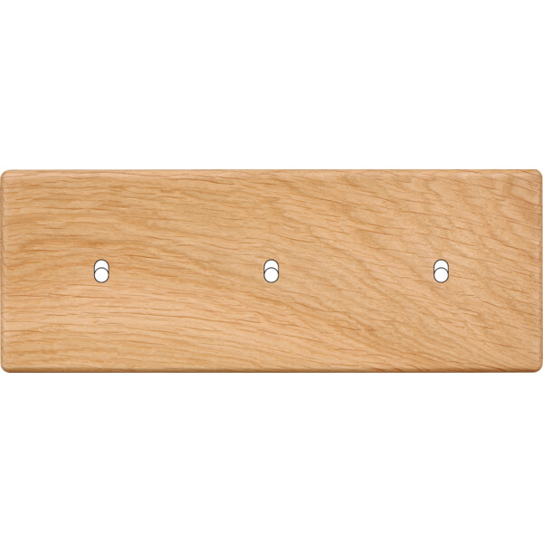 Façade Hikari chene clair triple horizontale 1 basculeur 1 basculeur 1 basculeur (303-491) - Modelec - 303491