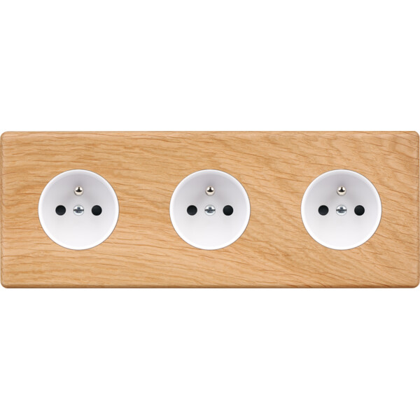 Façade Hikari chene clair triple horizontale 1 PC 1 PC 1 PC (310-491) - Modelec - 310491