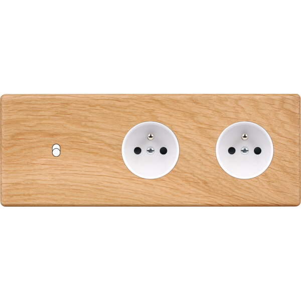 Façade Hikari chene clair triple horizontale 1 basculeur 1 PC 1 PC (311-491) - Modelec - 311491