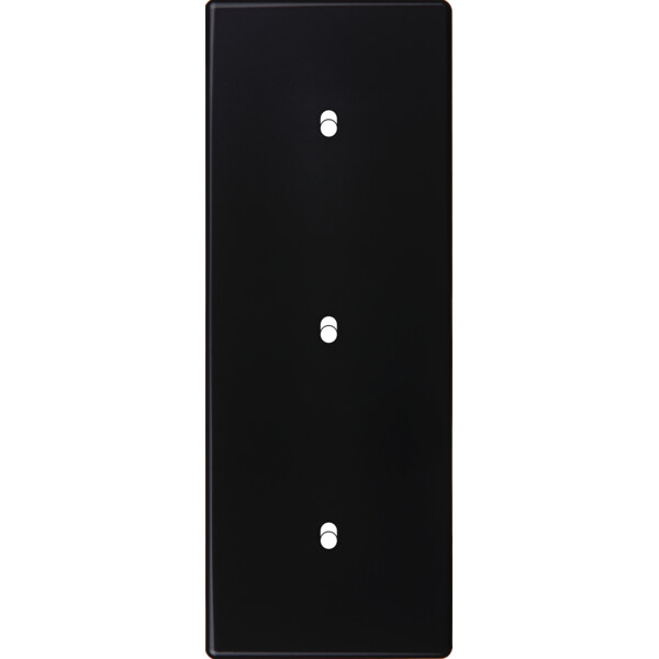 Façade Hikari noir soft touch triple verticale 1 basculeur 1 basculeur 1 basculeur (353-482) - Modelec - 353482