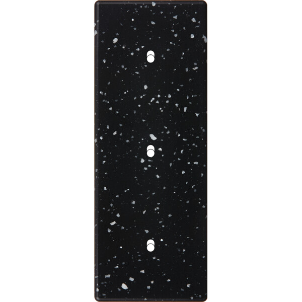 Façade Hikari terrazzo noir triple verticale 1 basculeur 1 basculeur 1 basculeur (353-486) - Modelec - 353486