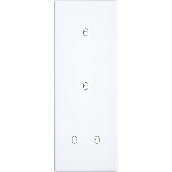Façade Hikari blanc soft touch triple verticale 1 basculeur 1 basculeur 2 basculeurs (354-481) - Modelec - 354481