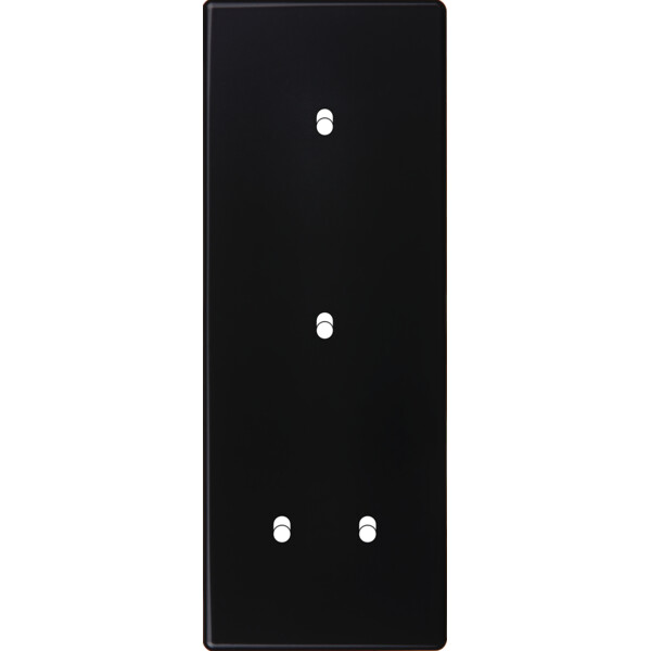 Façade Hikari noir soft touch triple verticale 1 basculeur 1 basculeur 2 basculeurs (354-482) - Modelec - 354482