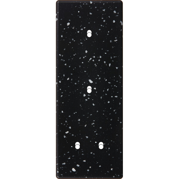 Façade Hikari terrazzo noir triple verticale 1 basculeur 1 basculeur 2 basculeurs (354-486) - Modelec - 354486