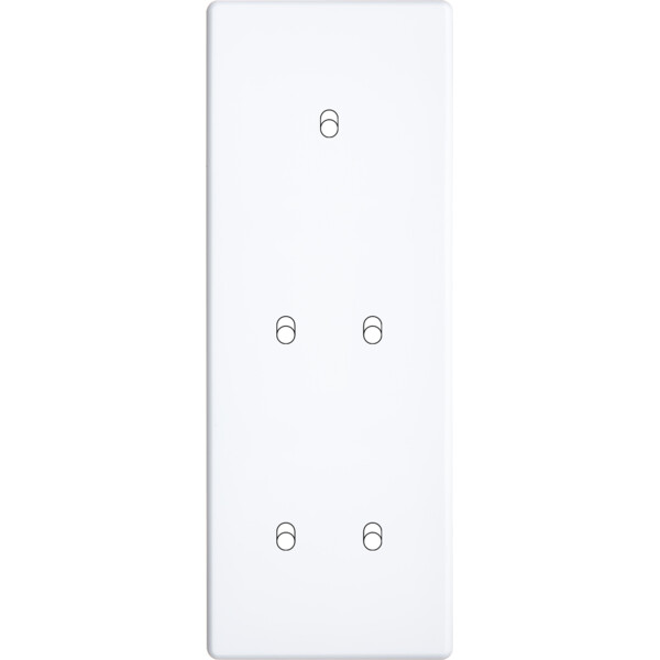 Façade Hikari blanc soft touch triple verticale 1 basculeur 2 basculeurs 2 basculeurs (355-481) - Modelec - 355481
