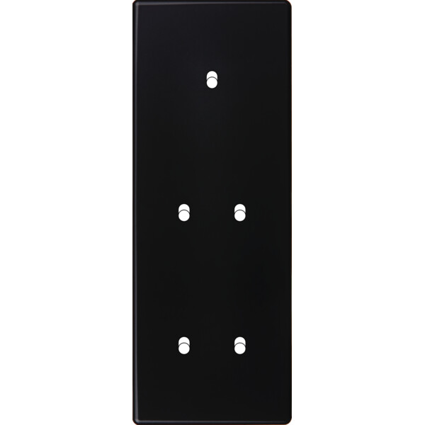 Façade Hikari noir soft touch triple verticale 1 basculeur 2 basculeurs 2 basculeurs (355-482) - Modelec - 355482