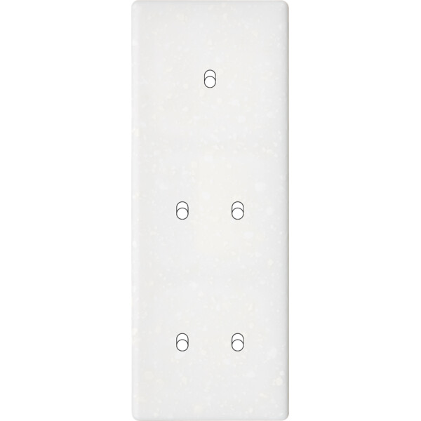 Façade Hikari terrazzo blanc triple verticale 1 basculeur 2 basculeurs 2 basculeurs (355-485) - Modelec - 355485