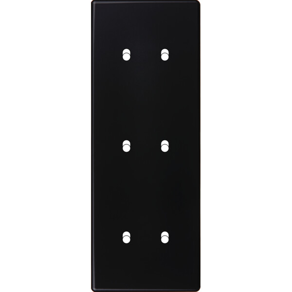 Façade Hikari noir soft touch triple verticale 2 basculeurs 2 basculeurs 2 basculeurs (356-482) - Modelec - 356482