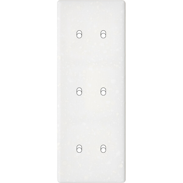 Façade Hikari terrazzo blanc triple verticale 2 basculeurs 2 basculeurs 2 basculeurs (356-485) - Modelec - 356485