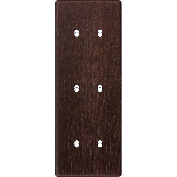 Façade Hikari chene fonce triple verticale 2 basculeurs 2 basculeurs 2 basculeurs (356-492) - Modelec - 356492