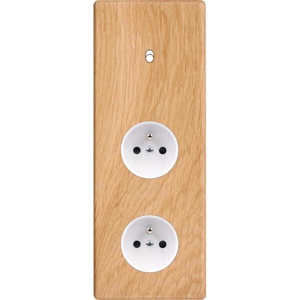 Façade Hikari chene clair triple verticale 1 basculeur 1 PC 1 PC (361-491) - Modelec - 361491