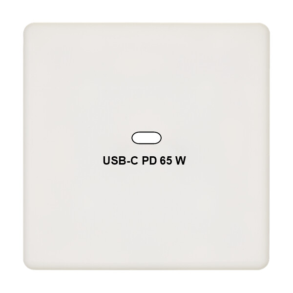 Façade Hitera Blanc Soft Simple USB Power Delivery - Modelec - 200481