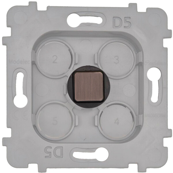 Mécanisme 1 Bouton Damier carré Laiton Canon de Fusil - Modelec - 076668G514