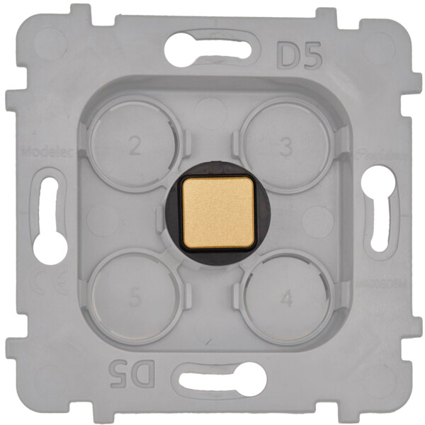 Méca modul KNX T +1 bouton carré LAITSABL pour façade simple - Modelec - 076668G532-T