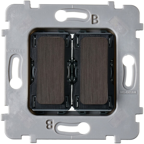 Mécanisme bouton plat 2 va et vient /poussoir collection m canon de fusil - Modelec - 087020G514