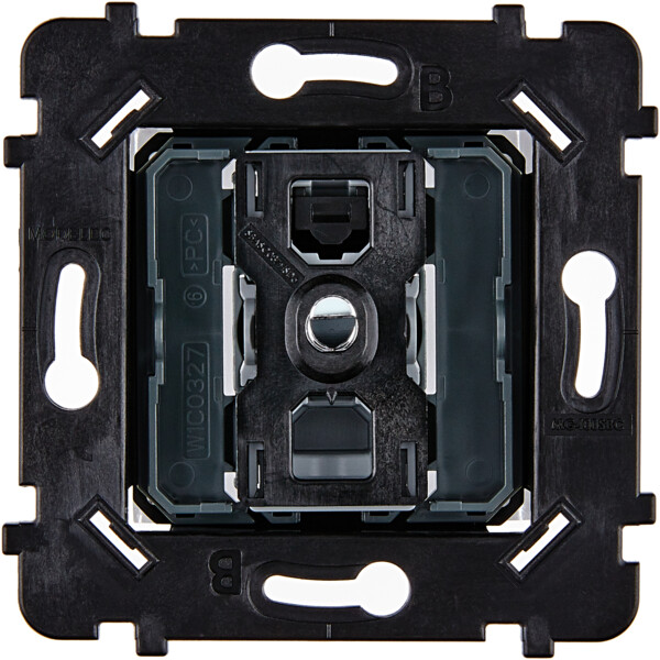 Mécanisme à leviers biseautés acier double permutateur à support noir - Modelec - 087050BACN
