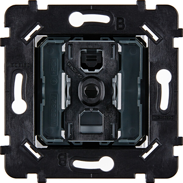 Mécanisme à leviers biseautés noir double permutateur à support noir - Modelec - 087050BNON