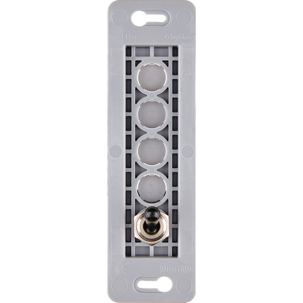 Mécanisme étroit long Noir 1 va et vient pour LED (105-4xx) (072-004G) - Modelec - 072004G