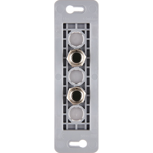 Mécanisme étroit long Noir 2 poussoirs PUSH ø8 (072-042G) - Modelec - 072042G