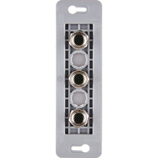 Mécanisme étroit long Noir 3 poussoirs PUSH ø8 (072-043G) - Modelec - 072043G