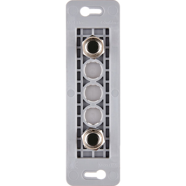Mécanisme étroit long Noir 2 poussoirs PUSH ø8 éloignés (072-044G) - Modelec - 072044G
